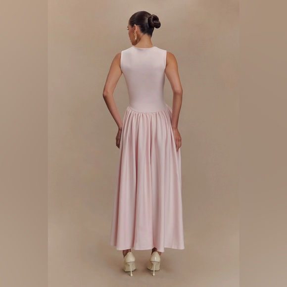 Meshki Sharon Scuba Dress in Ballet Pink - Picture 3 of 4